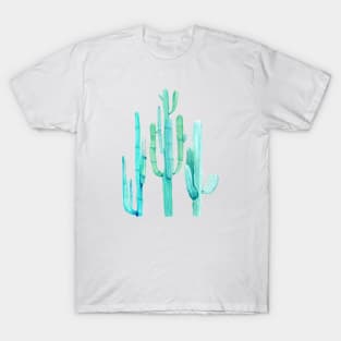 Three Pretty Watercolor Cacti T-Shirt